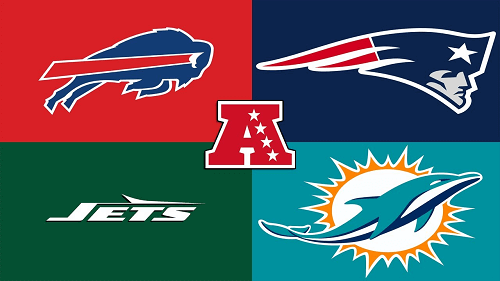 AFC East and teams logos