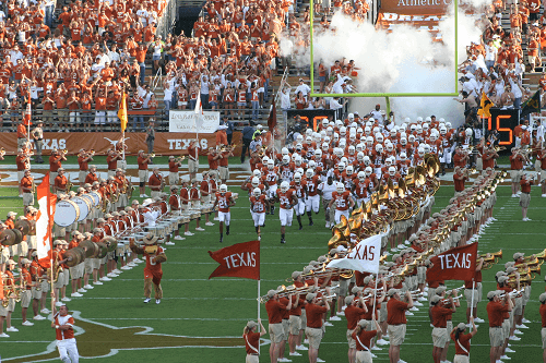 NCAA college football betting Texas Longhorns football match